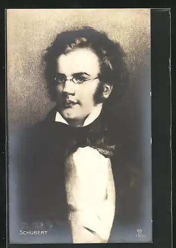 AK Komponist Franz Schubert in jungen Jahren