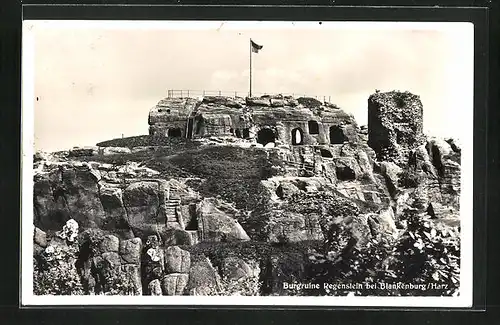 AK Blankenburg /Harz, Burgruine Regenstein