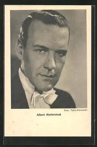 AK Schauspieler Albert Matterstock im Kostüm einer Filmrolle