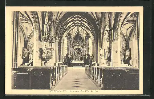 AK Velden a. Vils, Inneres der Pfarrkirche