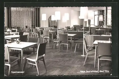 AK Bad Tölz, Speisesaal im Haus Isarwinkel