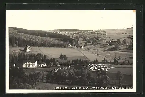 AK Holzhau /Erzgeb., Ortsansicht aus der Vogelschau