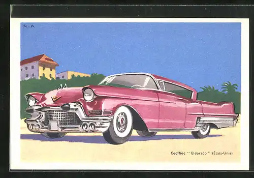 Künstler-AK Cadillac Eldorado (Ètats-Unis), Auto