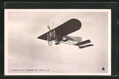 AK L`Aeroplane Bleriot en Plein Vol, Flugzeug