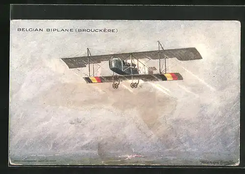 AK Belcian Biplane (Brouckere), Flugzeug