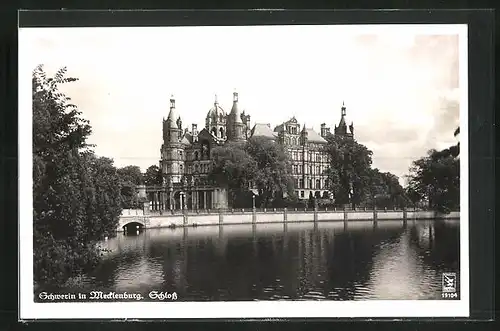 AK Schwerin, Blick zum Schloss