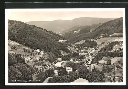 AK Bad Peterstal, Ortsansicht aus der Vogelschau