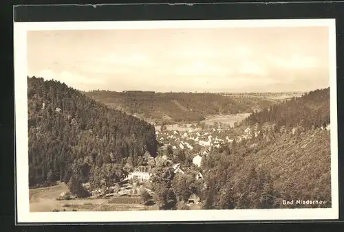 AK Bad Niedernau, Ortsansicht aus der Vogelschau