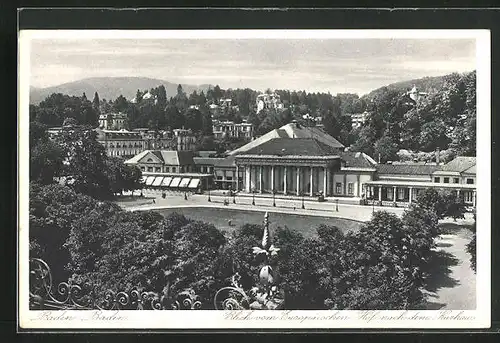 AK Baden-Baden, Blick vom Hotel Europäischer Hof zum Kurhaus