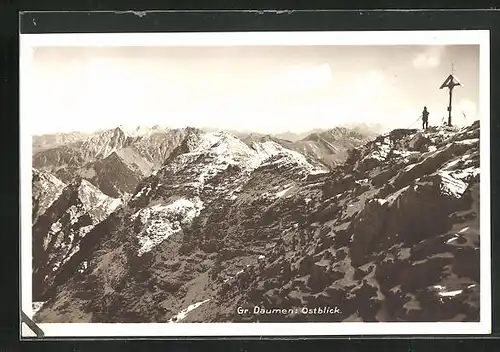 AK Oberstdorf, Ostblick vom Daumengipfel