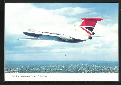 AK Flugzeug The British Airways Trident 3 Jetliner am Himmel
