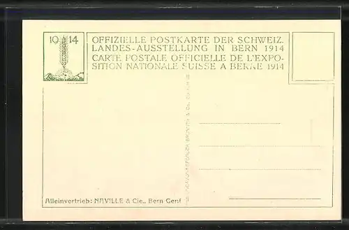 AK Berne, Exposition Nationale Suisse 1914, Restaurant Hospes, Ausstellung