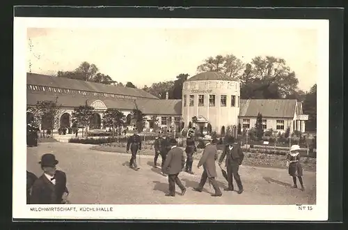 AK Bern, Schweizerische Landesausstellung 1914, Milchwirtschaft, Küchlihalle