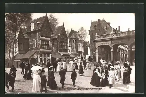 AK Bruxelles, Exposition 1910, Kermesse, Vue de l`Entrée, Ausstellung