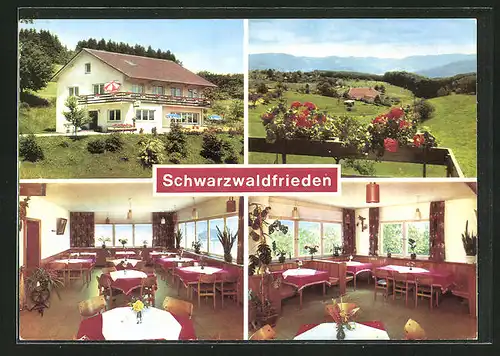 AK Biederbach-Selbig bei Elzach, Höhencafe-Pension Schwarzwaldfrieden