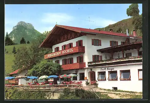 AK Oberaudorf am Inn, Berggasthof - Pension - Cafe Hocheck