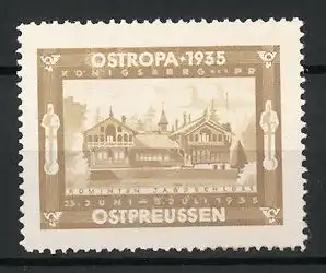 Reklamemarke Königsberg i. Pr., Ostropa 1935, Romintener Jagdschloss