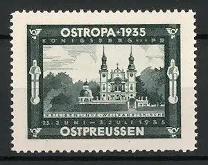 Reklamemarke Königsberg i. Pr., Ostropa 1935, Wallfahrtskirche Heiligenlinde