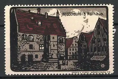 Reklamemarke Weissenburg i. B., am Rathaus