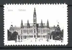 Reklamemarke Wien, Blick auf das Rathaus