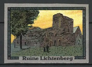 Reklamemarke Ruine Lichtenberg, Gesamtansicht