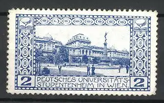 Reklamemarke Wien, Deutsches Universitäts-Studentenheim