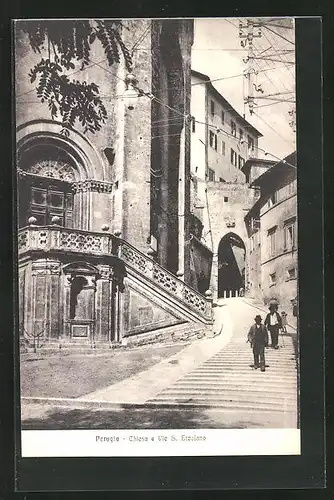 AK Perugia, Chiesa e Via S. Ercolano