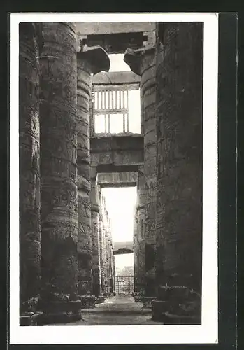 AK Karnak, the great Hypostyle Hall showing the old Egyptian Window