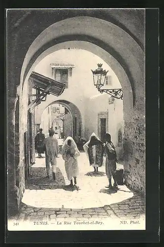 AK Tunis, La Rue Tourbet-el-Bey