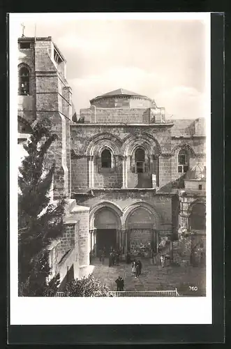 AK Jerusalem, an der heiligen Grabeskirche