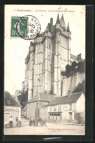 AK Chateaudun, Le Chateau, les Contreforts Nord-Ouest