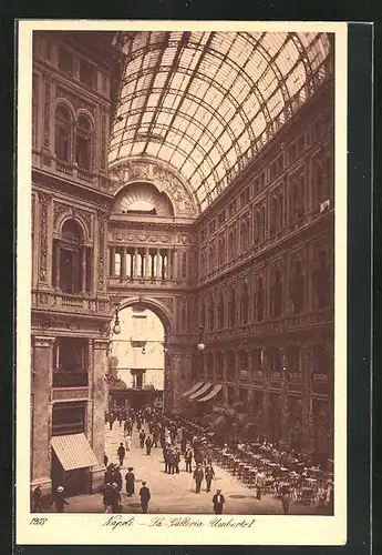 AK Napoli, La Galleria Umberto I
