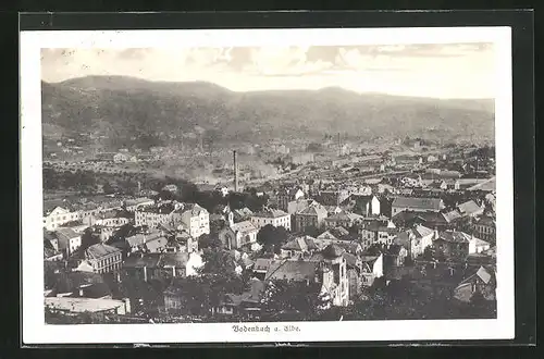 AK Bodenbach a. Elbe, Blick über die gesamte Stadt