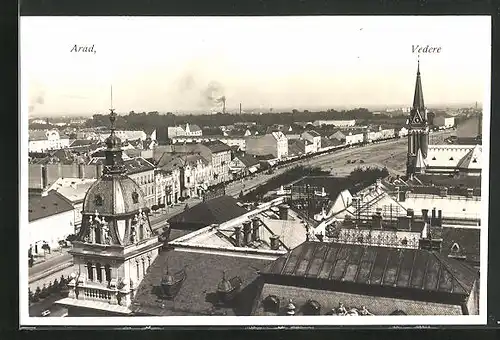 AK Arad, Vedere, Blick über die Dächer der Stadt