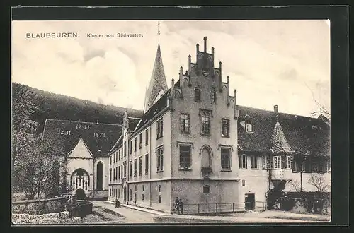 AK Blaubeuren, Klosteransicht von Südwesten