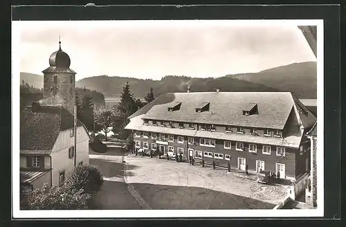 AK Schluchsee, Blick auf das Hotel Schiff