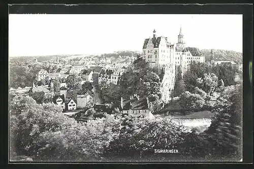 AK Sigmaringen, Totale mit dem Schloss