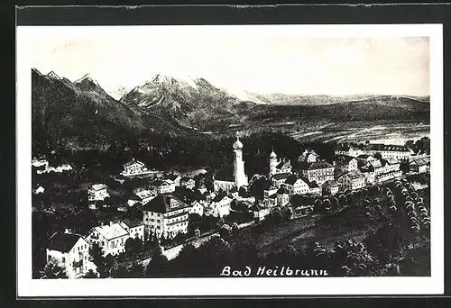 AK Bad Heilbrunn, Blick auf den gesamten Ort