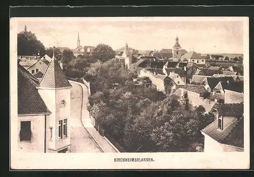 AK Kirchheimbolanden, Blick über die Dächer der Stadt