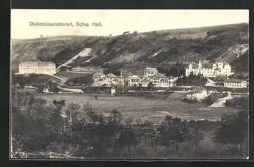 AK Schw. Hall, Blick zur Diakonissenanstalt