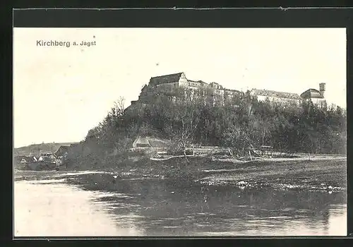 AK Kirchberg a.d. Jagst, am Ufer unter dem Schloss