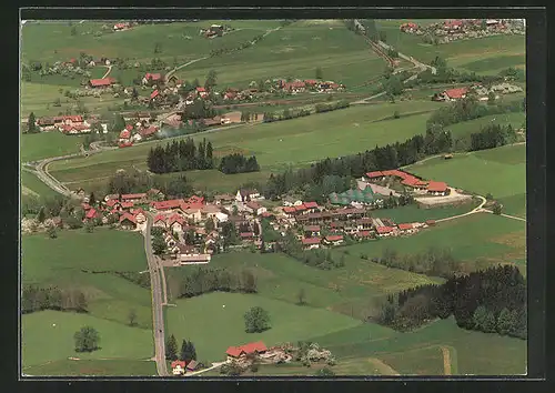 AK Wigratzbad, Fliegeraufnahme der Ortschaft