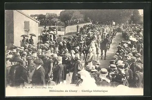 AK Cluny, Millenaire, Cortege historique