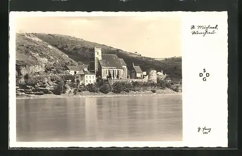 AK Kirche St. Muhral, Ansicht vom Fluss aus