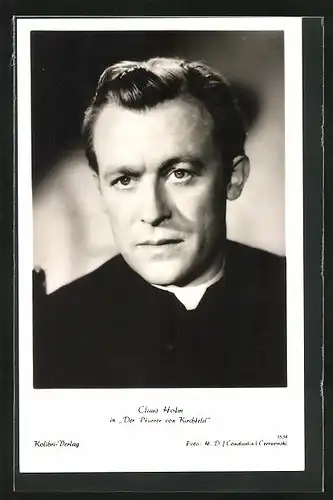 AK Schauspieler Claus Holm in dem Film Der Pfarrer von Kirchfeld