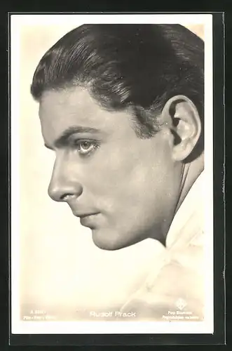 AK Schauspieler Rudolf Prack im Profil