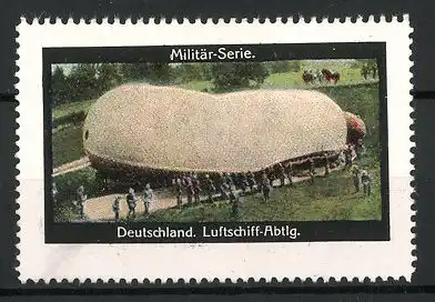 Reklamemarke Militär-Serie, Deutschland, Luftschiff-Abteilung