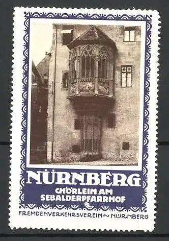 Reklamemarke Nürnberg, Chörlein am Sebalderpfarrhof