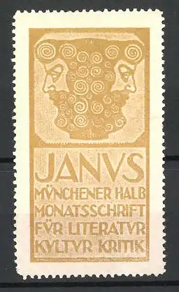 Reklamemarke Janus Münchener Halb-Monatsschrift für Literatur, Kultur und Kritik