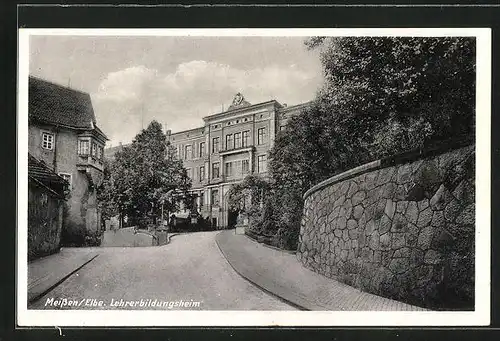 AK Meissen / Elbe, am Lehrerbildungsheim